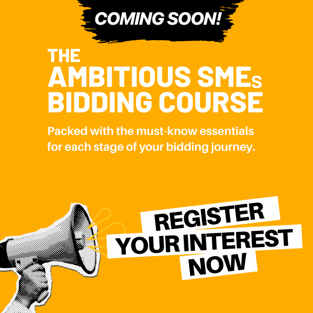 Register for the The Ambitious SMEs Bidding Course
