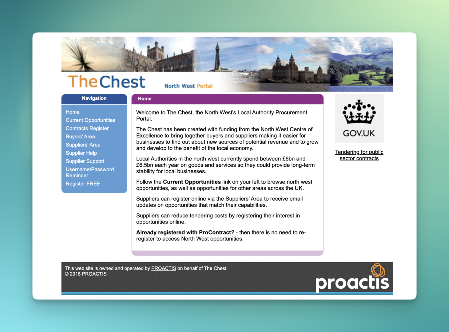 the chest homepage